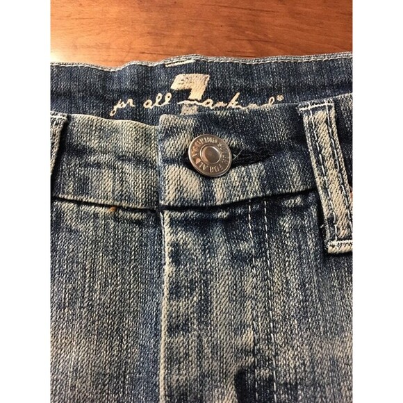 7 For All Mankind Women's Skirt A Pocket Jeweled Mini Skirt Size 27 NWT $178 - Picture 5 of 10